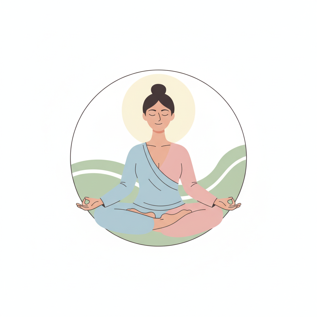 Illustration yoga méditation