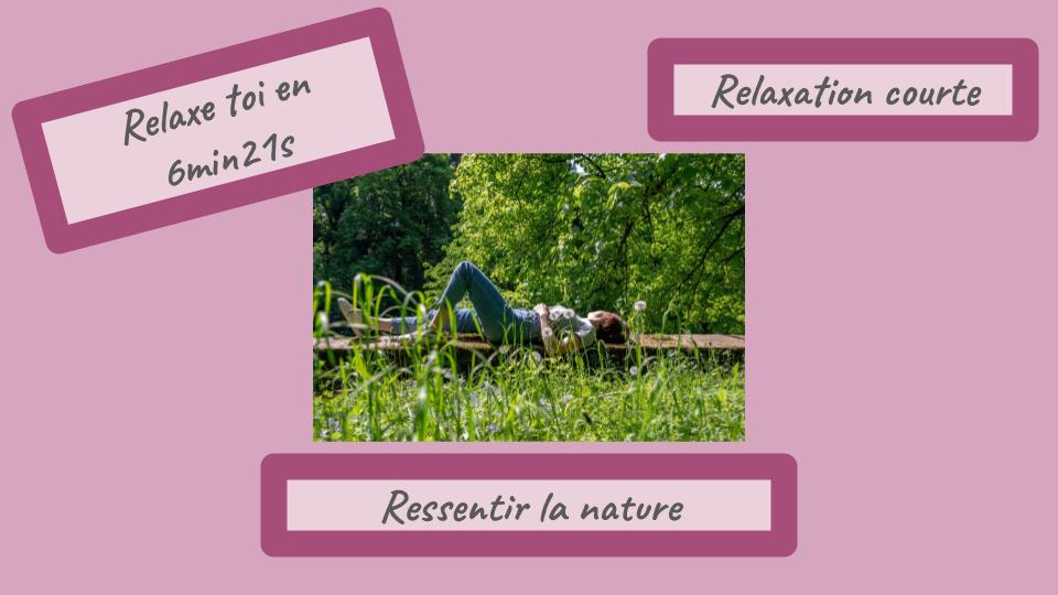 Ressentir la nature